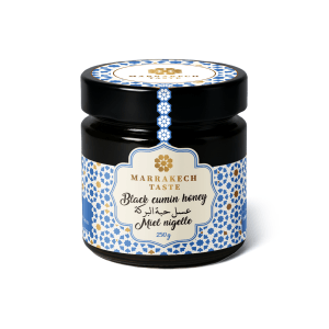 Marrakech Taste Black Cumin Honey – 250g | Pure Moroccan Nigella Sativa Honey