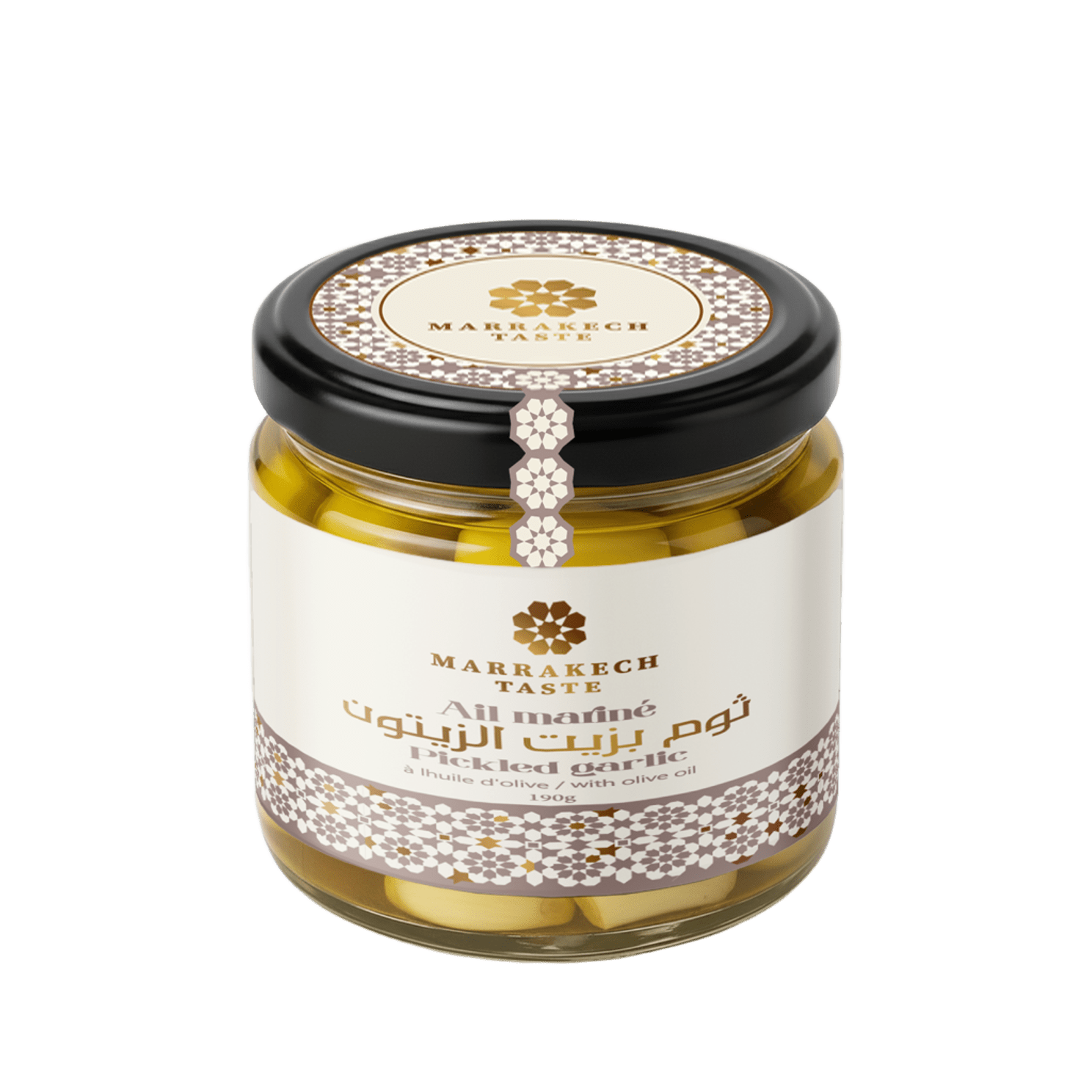 Marrakech Taste – Pickled Garlic in Olive Oil 190g